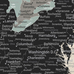 US Map Pinboard With 1,000 Pins - Great For Travelers!