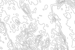 Badlands National Park Topographic Map Art