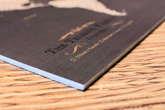 World Map Pushpin Board - Brown and Tan