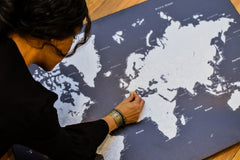 Push Pin World Map With Pins