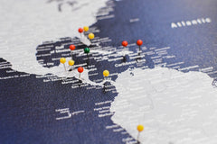 Push Pin World Map With Pins