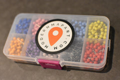 Pinnable World Map Travel Pin Board - Comes with 1,000 Pins!