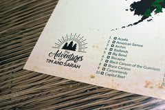 Personalized National Park Map