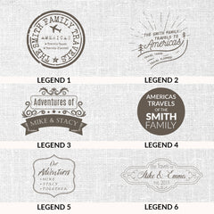 Americas Push Pin Map - Topographic - With 1,000 Pins!