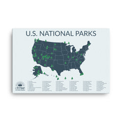 National Park Map Gift