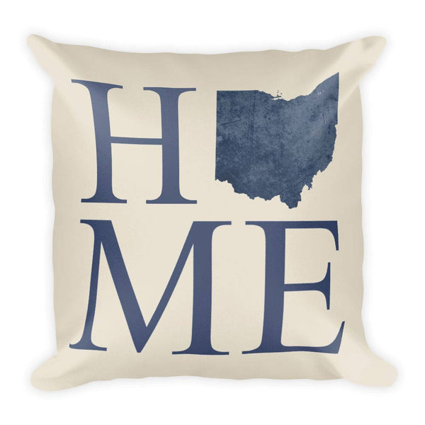 Ohio Map Pillow – Modern Map Art