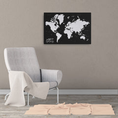 Push Pin World Map With Pins