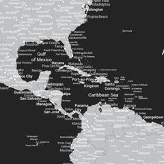 Push Pin World Map With Pins