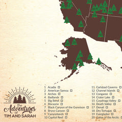 Personalized National Park Map