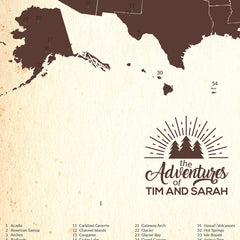 Personalized National Park Map