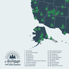 National Park Map Gift