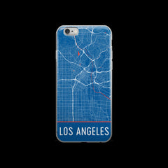 Los Angeles Map iPhone 6 or 6s Case by Modern Map Art