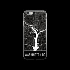 Washington DC Map iPhone 6 or 6s Case by Modern Map Art
