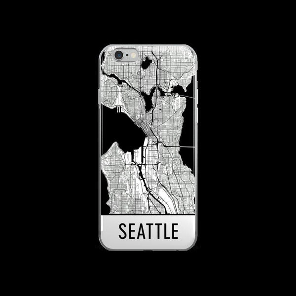 Seattle Map iPhone 5 or 5s Case by Modern Map Art
