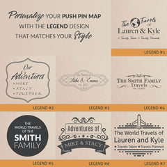 Push Pin World Map With Pins
