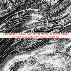 Tennessee State Topographic Map Art