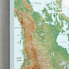 Canada Push Pin Map - Topographic - With 1,000 Pins!