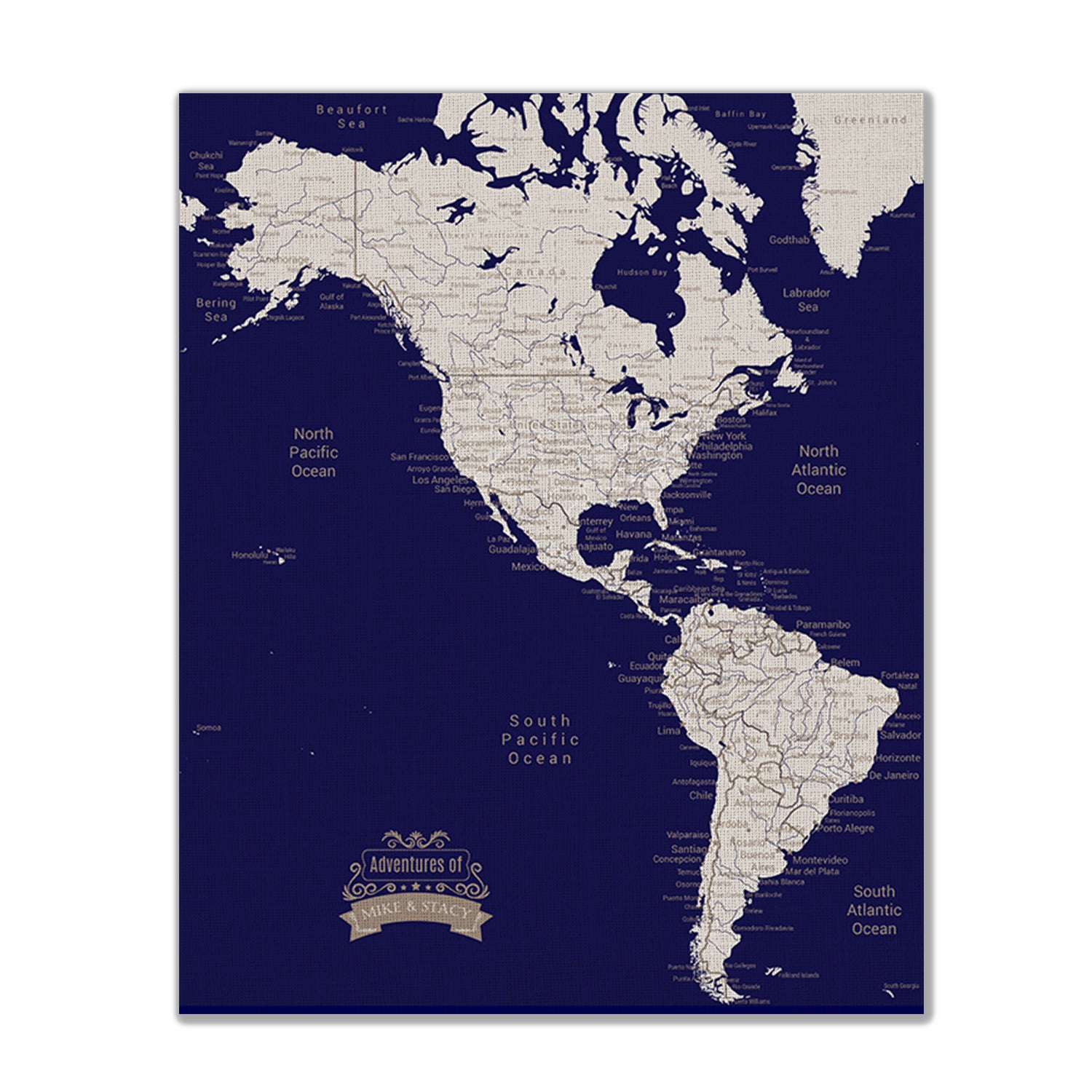 Map Push Pins - Dark Blue - The Map Shop