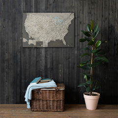 USA Push Pin Travel Map With 1,000 Pins
