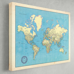 World Push Pin Travel Map - Business