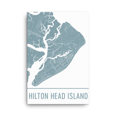 Hilton Head Island Street Map Poster