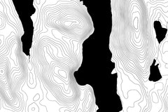 Acadia National Park Topographic Map Art
