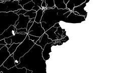 Afghanistan Wall Map Print - Modern Map Art