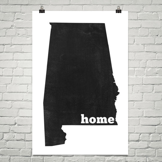 Alabama Deviantart Map Products – Modern Map Art