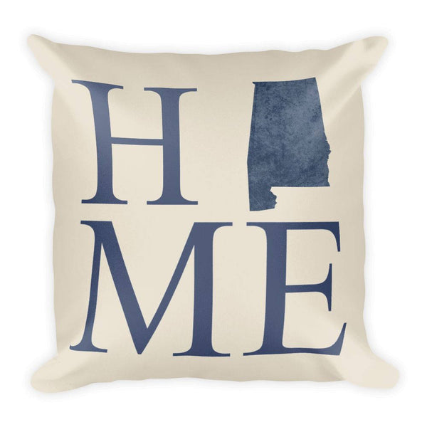 Alabama Map Pillow – Modern Map Art