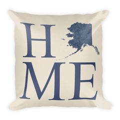 Alaska Map Pillow – Modern Map Art