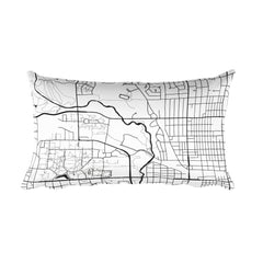 Ames Map Pillow – Modern Map Art