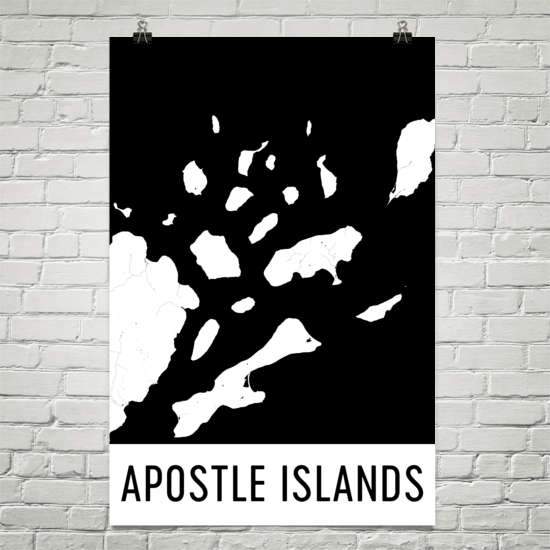Apostle Islands WI Art and Maps