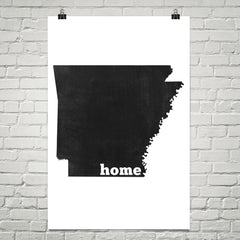 Arkansas Home State Map Art