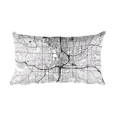 Atlanta Map Pillow – Modern Map Art