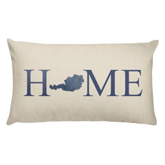 Austria Map Pillow – Modern Map Art