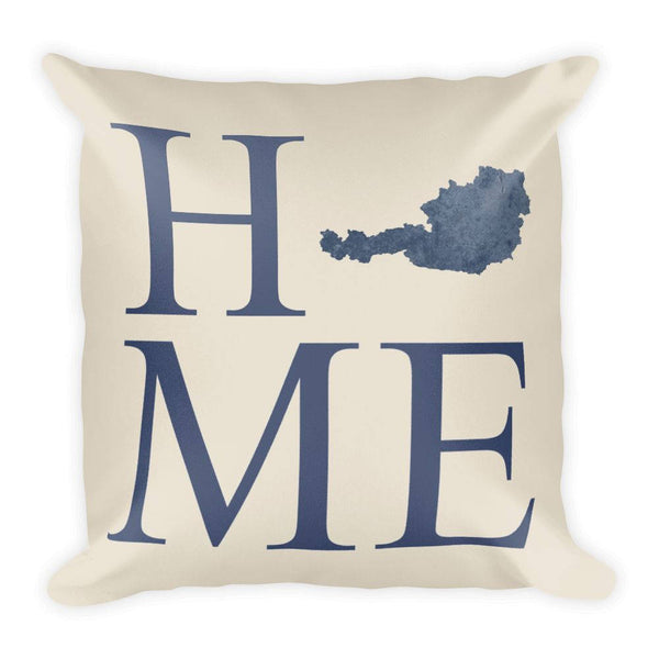 Austria Map Pillow – Modern Map Art