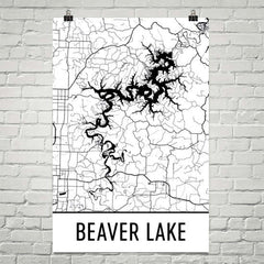 Beaver Lake AR Art and Maps