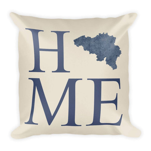 Belgium Map Pillow – Modern Map Art