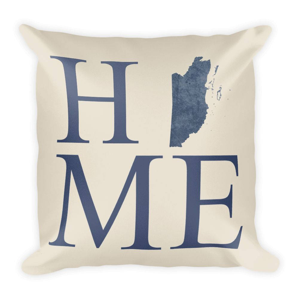 Belize Map Pillow – Modern Map Art