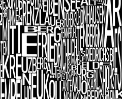 Berlin Neighborhood Typography Prints – Modern Map Art