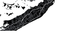 Bermuda Wall Map Print - Modern Map Art