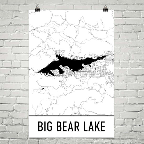 Big Bear Lake CA Art and Maps