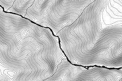Black Canyon Topographic Map Art