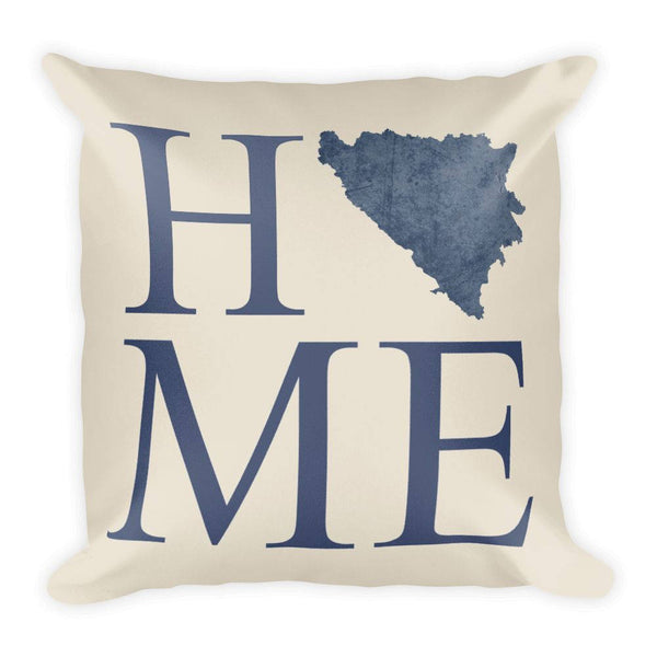 Bosnia and Herzegovina Map Pillow – Modern Map Art