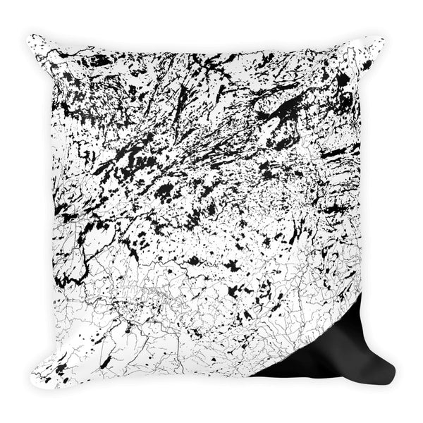 Boundary Waters Map Pillow – Modern Map Art