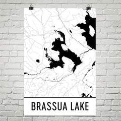 Brassua Lake ME Art and Maps
