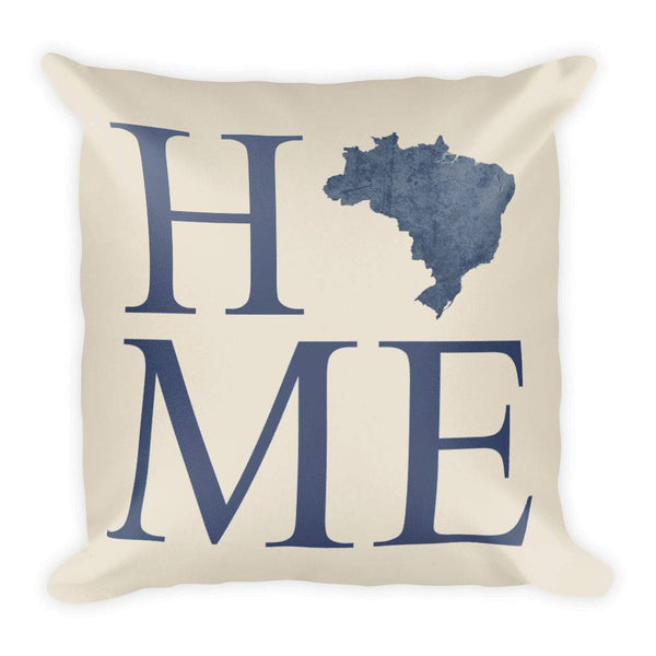 Brazil Map Pillow – Modern Map Art