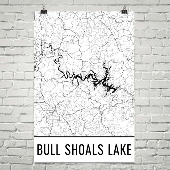 Bull Shoals Lake MO Art and Maps