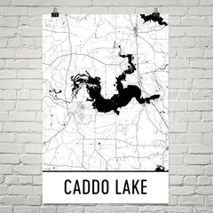 Caddo Lake TX Art and Maps