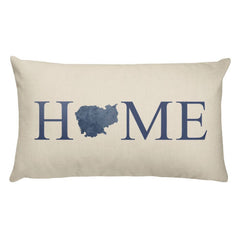 Cambodia Map Pillow – Modern Map Art